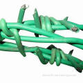 PVC-coated Barbed Iron Wire, Suitable for Industry, Agriculture and Animal Husbandry